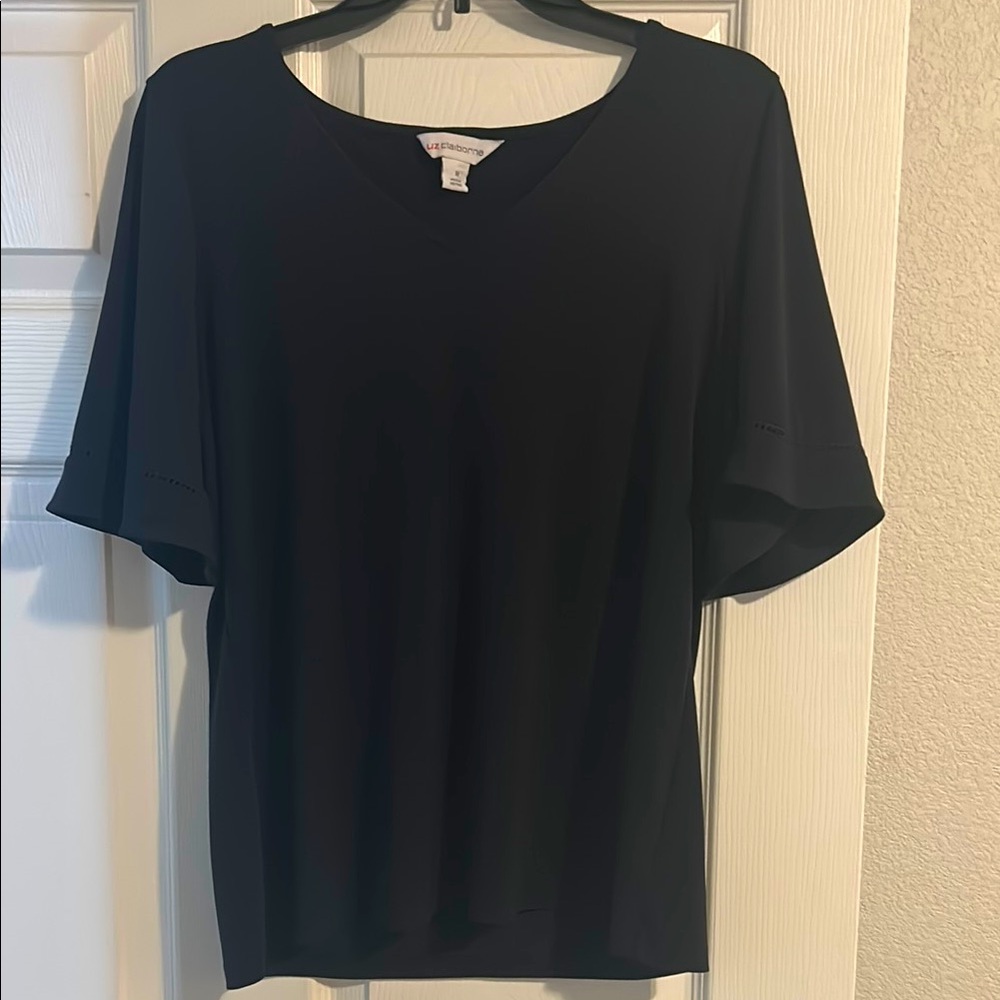 Liz Claiborne Navy Blue Top
